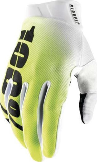 100% Rękawiczki 100% RIDEFIT Glove korp yellow roz. L długość dłoni 193-200 mm NEW