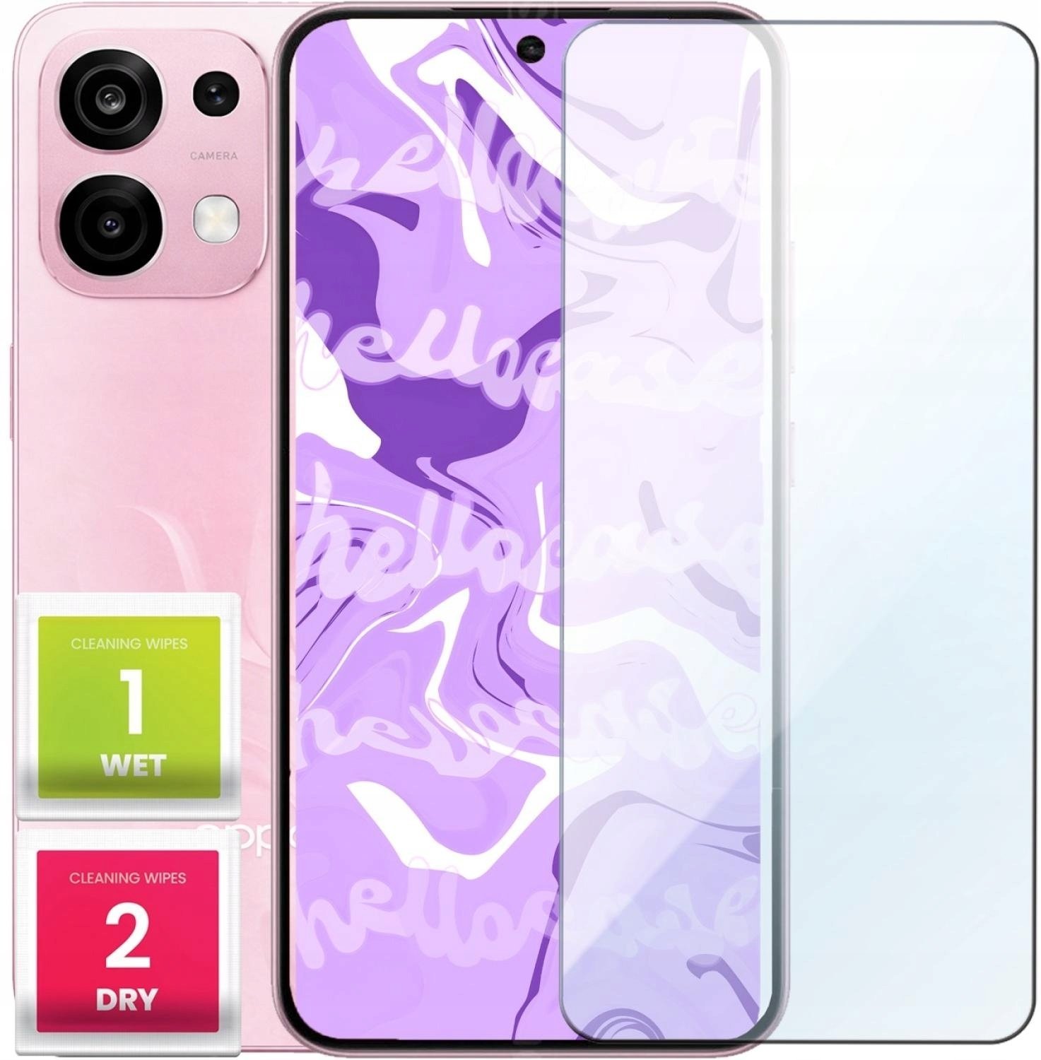 Hello Case Szkło Hartowane Do Oppo A6 Pro Płaskie, 2.5D, Szybka, 9H, Ochronne