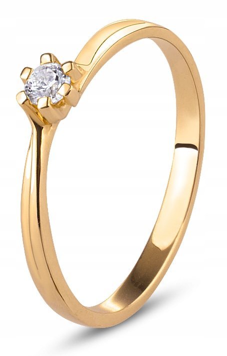 ZŁOTY PIERŚCIONEK ZARĘCZYNOWY 333