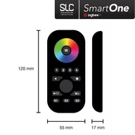 Systemy inteligentnych domów - SLC SmartOne ZigBee pilot 4-kanałowy RGB RGBW - miniaturka - grafika 1