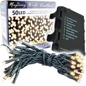 Oświetlenie świąteczne - Lampki choinkowe na baterie 50 LED funkcje timer - miniaturka - grafika 1