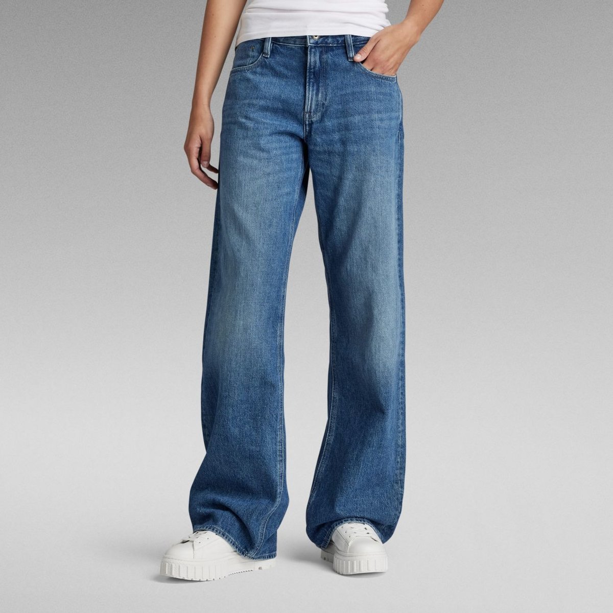jeansy damskie g-star d22889-d436 judee loose d331 faded harbor