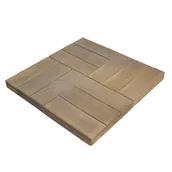 Kostki brukowe i krawężniki - Płyta tarasowa Parkiet brązowa 45x30x3.5 cm Bruk-Bet - miniaturka - grafika 1