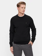 Swetry męskie - Tommy Hilfiger Sweter MW0MW30955 Czarny Regular Fit - miniaturka - grafika 1
