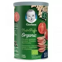 Gerber Nestlé Organic Nutri Puffs chrupki pszenno-owsiane pomidor marchewka 35 g 1144834 - Przekąski dla dzieci - miniaturka - grafika 1
