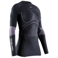 Koszulki sportowe damskie - Damska koszulka X-Bionic Energy Accumulator 4.0 Shirt Lg Sl Rozmiar: S / Kolor: czarny/różówy - miniaturka - grafika 1