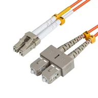 Kable światłowodowe - Microconnect 2m LC-SC UPC LSZH kabel optyczny OM2 Pomarańczowy - miniaturka - grafika 1