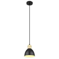 Lampy sufitowe - Globo Wiho 54018HS lampa wisząca zwis 3x40W E27 czarna/biała - miniaturka - grafika 1