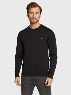 Hugo Sweter San Cassius-C1 50475083 Czarny Regular Fit - Swetry męskie - miniaturka - grafika 1