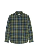 Koszule męskie - KOSZULA MĘSKA ZIELONA KRATKA WRANGLER 112357239 XL - miniaturka - grafika 1