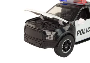 Pojazd Terenowy Policja Czarny Otwierane Drzwi Dźwięk Światła - Samochody i pojazdy dla dzieci - miniaturka - grafika 4