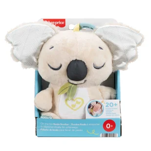 Fisher-Price, Koala Muzyczny przenośny uspokajacz, Zawieszka do wózka JBD65 - Zabawki interaktywne dla dzieci - miniaturka - grafika 1