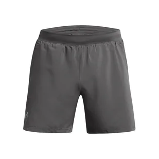 Męskie Spodenki UNDER ARMOUR UA LAUNCH 5'' SHORTS 1382617-025 – Szary - Spodenki męskie - miniaturka - grafika 1