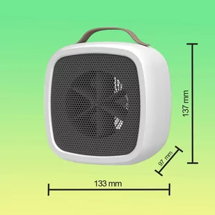 Grzejnik elektryczny farelka termowentylator mini 500W nagrzewnica ogrzewacz biurkowy do kontaktu Alogy biały - Pozostałe akcesoria do telefonów - miniaturka - grafika 19