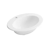 Umywalki - Umywalka ceramiczna wpuszczana w blat Gamma 63 x 48.5 Z/O Cersanit - miniaturka - grafika 1