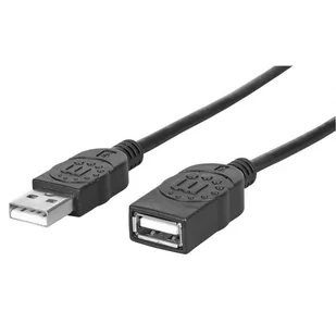 Manhattan Hi-Speed USB 2.0 przewód przyłączeniowy, czarny 1m 308519 - Kable USB - miniaturka - grafika 1