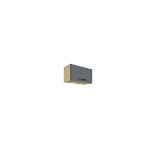 Szafka Górna Wisząca Okapowa 1 Klapa 60 cm 36G Infinity Gray Fadome Dąb Sonoma, Basic - Szafki kuchenne - miniaturka - grafika 1