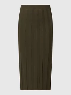 Spódnice - Spódnica midi z mieszanki jedwabiu i bawełny model ‘Gallia’ - grafika 1