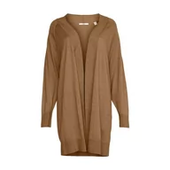 Swetry damskie - ESPRIT Długi, otwarty kardigan, 235/karmel., S - miniaturka - grafika 1