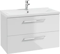 Szafki łazienkowe - Szafka z umywalką 80x40 pełen połysk - miniaturka - grafika 1