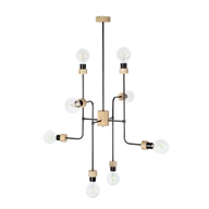 Lampy sufitowe - Britop lampa wisząca 8 punktowa MONTIX dąb olejowany 9244874 9244874 - miniaturka - grafika 1