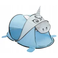 Namioty i tipi dla dzieci - SAMOROZKŁADAJĄCY SIĘ NAMIOT PLAŻOWY DLA DZIECI JEDNOROŻEC NIEBIESKI - miniaturka - grafika 1