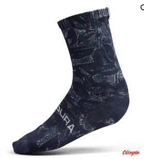 Skarpety Endura Grid Foral LTD Print Sock BLK/BLK - Skarpetki kolarskie - miniaturka - grafika 1