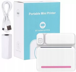 Drukarka Termiczna WIELOFUNKCYJNA DRUKARKA ZDJĘĆ ETYKIET Kipps C19 biało różowa - Drukarki kart i etykiet Drukarka Termiczna WIELOFUNKCYJNA DRUKARKA ZDJĘĆ ETYKIET Kipps C19 biało różowa - Drukarki kart i etykiet - miniaturka - grafika 1