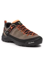 Buty trekkingowe męskie - Salewa Trekkingi Ms Wildfire Leather 61395 7953 Brązowy - miniaturka - grafika 1