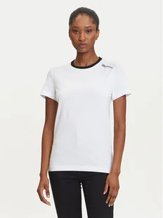 Karl Lagerfeld Jeans T-Shirt A3W17051 Biały Slim Fit - Koszulki i topy damskie - miniaturka - grafika 1