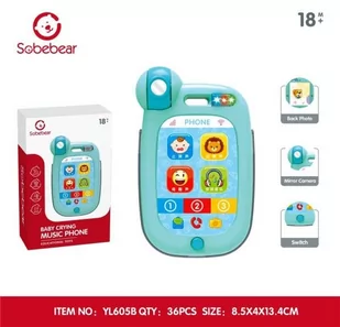 Smartfon z aparatem - Zabawki interaktywne dla dzieci - miniaturka - grafika 1