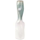Wazony i flakony - Wazon EUROFIRANY Liana 16 x 62 cm Kremowo-miętowy - miniaturka - grafika 1