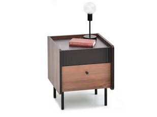 Szafka do nocna do łóżka w kolorze orzecha PUERTO P12 - Biurka - miniaturka - grafika 1