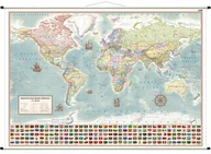 Mapy i plansze edukacyjne - Świat polityczny - mapa ścienna stylizowana, 1:21 200 000 - miniaturka - grafika 1