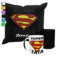 Gadżety dla niej i dla niego - ZESTAW KUBEK MAGICZNY ZMIENIAJĄCY KOLOR + POSZEWKA DZIEŃ TATY PREZENT+IMIĘ - miniaturka - grafika 1