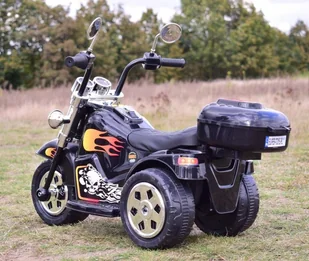 PIERWSZY MOTOR CHOPPER NA AKUMULATOR Z KUFERKIEM/LL777-1 - Pojazdy elektryczne dla dzieci - miniaturka - grafika 8