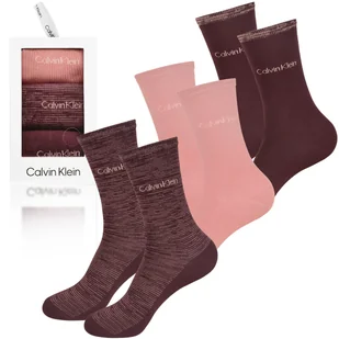 Calvin Klein Skarpety Damskie Za kostkę Na Prezent 3 Pary Rozmiar One Size - Skarpetki damskie - miniaturka - grafika 1