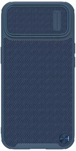 Nillkin Textured S Case etui iPhone 14 Plus pancerny pokrowiec z osłoną na aparat niebieskie - Etui i futerały do telefonów - miniaturka - grafika 1