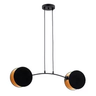 Lampy sufitowe - Motif lampa wisząca 2xE27 czarna/złota 1325/2 - miniaturka - grafika 1
