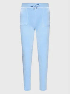 Juicy Couture Spodnie dresowe Del Ray JCAP180 Niebieski Straight Fit - Dresy damskie - miniaturka - grafika 1