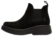 Botki damskie - Fly London Damskie botki MULK159FLY, czarne, 38 EU, Czarny, 5 UK - miniaturka - grafika 1