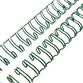 Okładki do laminatorów i bindownic - GRZBIET DRUTOWY do bindowania 3/4" ciemno-zielony - miniaturka - grafika 1
