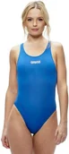 Stroje kąpielowe dla dziewczynek - Arena Strój Kąpielowy Jednoczęściowy niebieski Solid Swim Tech rozmiar 34 - miniaturka - grafika 1