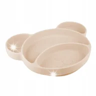 Zestawy naczyń dla dzieci - CANPOL SILIKONOWY TALERZYK TRÓJDZIELNY PRZYSSAWKA - miniaturka - grafika 1