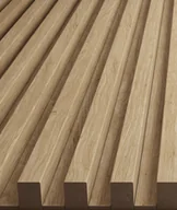 Panele ścienne i boazeria - 275x3x0,6 cm LD - (dąb natura) - 3 cm listwa dystansowa do lameli ściennych - miniaturka - grafika 1