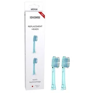 Końcówki do szczoteczek elektrycznych - Końcówki do szczotki jonowej IonicKiss ŚREDNIE niebieskie 2szt - miniaturka - grafika 1