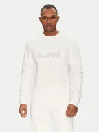 Bluzy męskie - Guess Bluza Z5GQ09 K6ZS1 Biały Regular Fit - miniaturka - grafika 1