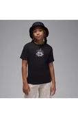 Koszulki dla dziewczynek - T-shirt zgrafiką dla dużych dzieci Jordan - Czerń - Nike - miniaturka - grafika 1