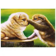 Zabawki kreatywne - Mozaika diamentowa, haft 30x40 Psy szczeniaki v1 Flamingo line - miniaturka - grafika 1