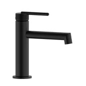 Baterie umywalkowe - Bateria umywalkowa nablatowa niska Dio czarny mat Valvex - miniaturka - grafika 1